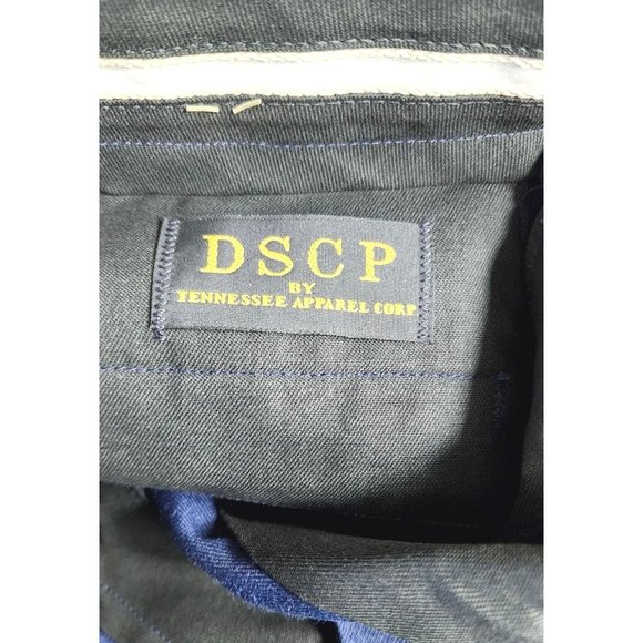 D.S.C.P by Tennessee Apparel Corp. 38R Blue Slacks Men's Polyester/Wool Pants - Picture 8 of 15